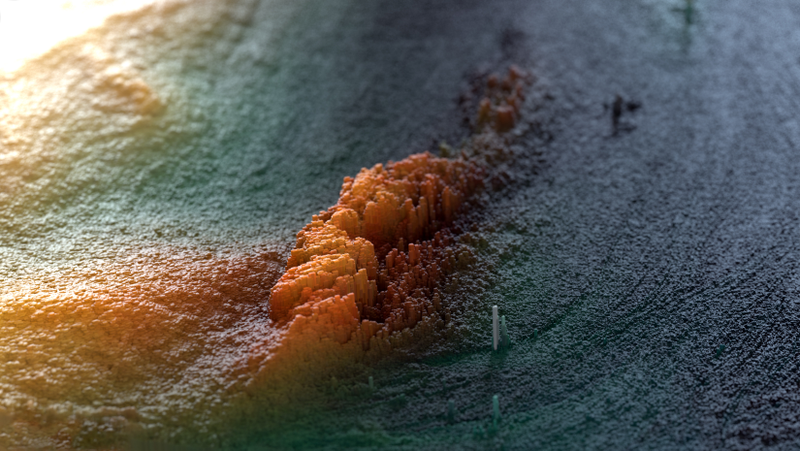 Illustration for article titled Gorgeous renders look like alien planets or Minecraft worlds